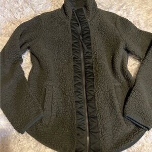 Abercrombie & Fitch Dark Gray Teddy Jacket